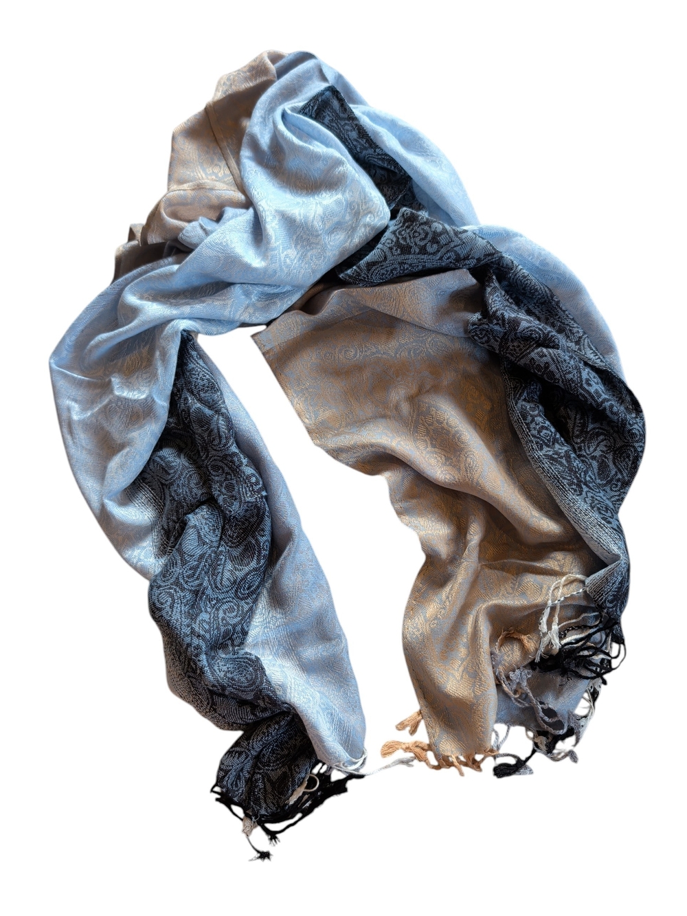 Italian Cashmere Paisley Wrap Scarf NWT
